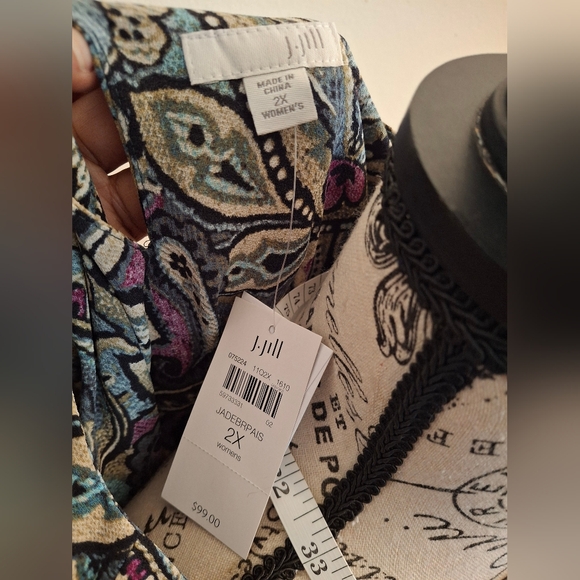 J. Jill layered Paisley blouse - Picture 3 of 6